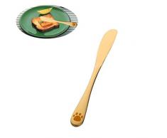 qishengshengwukeji Löffel Gabel Spiegel polnisches Besteck Geschirr Silberbesteck Besteck für Service Edelstahlbesteck Silberbesteck Cat Claw Besteck Gold Knife