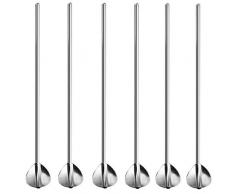 Jixista Trinkhalmlöffel Löffel Strohhalme Trinkhalmlöffel aus Edelstahl Wiederverwendbare Strohhalmlöffel Edelstahl Herzform Metall Trinkhalm Cocktail Strohhalme Latte Macchiato Löffel