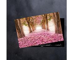 DAMU | Ceranfeldabdeckung 1 Teilig 80x52 cm Herdabdeckplatten Aus Glas Pink Natur Elektroherd Induktion Herdschutz Spritzschutz Glasplatte Schneidebrett