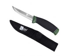 Zite Fishing Angel-Messer inklusive Nylon Gürtel-Messerscheide - Robuster Klassiker - Fischmesser mit Anti-Rutsch Griff