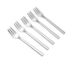 Cadine 12 Stück Kuchengabeln Edelstahl, Kleine Dessertgabel Set