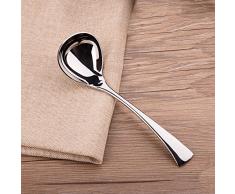 imeea 19,1 cm 18/10 Edelstahl Saucenlöffel Suppe Löffel