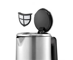 WMF Küchenminis Wasserkocher (1800 W, klein 0,8l, Reisewasserkocher, Teekocher kabellos, Kochstoppautomatik) cromargan matt/ silber