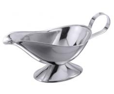 Contacto Edelstahl Sauciere mit Fuß 0,45 l