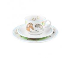 Seltmann Weiden Kindersatz, 3-tlg. Compact Kindergeschirr Kindertasse Kinderteller Geschirr NEU OVP Mein Pony