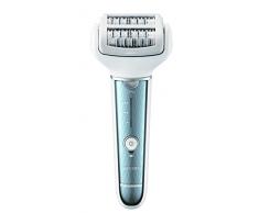Panasonic Epilierer ES-EL2A-A503, Epiliergerät Damen, Wet & Dry, mit Licht (LED), erweiterbares Zubehör, blau