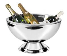 EDZARD 10,5 Liter Champagnerkühler Cadiz mit 43 cm Durchmesser, doppelwandig für bessere Isolierleistung (Sektkühler, Flaschenkühler, Weinkühler)
