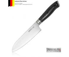 makami Premium Santokumesser aus japanischem Damaststahl VG-10 - asiatisches Küchenmesser und Profi Kochmesser HRC60