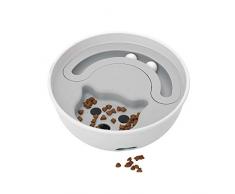KEBY Hundenapf Leckfutterspielzeug Kunststoffbecher Interaktives Puzzle Training Futterautomat Langsam Essen Spielen Sie den Hundenapf für kleine, mittelgroße Hunde und Katzen