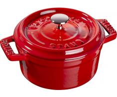 Staub Mini-Cocotte, Induktionsgeeignet, Gusseisen, Kirschrot, 10 cm, 13 x 10 x 7 cm, 1 Einheiten