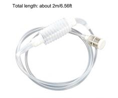 rosemaryrose Trichter Glas Wein Filter Weinzubehör Weinpumpe Saftfilter Weinhefe Trichter Plastik-2M Wine Siphons Bier Siphon Family Brewing -Siphon Weinfilter Bier Handkneten Brauen Extraktionsrohr