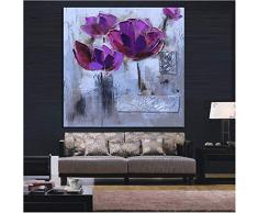 Ölgemälde Drucken Sie Abstrakte Messer Lila Torten Auf Leinwand Kunst Poster Wand Bild Für Wohnzimmer Sofa Dekor-40cmx50cm