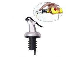 AZXAZ Flaschenausgießer mit Klappe Auslaufsicherer Ausgießer dosierer Weinausgießer Olivgrüner Essig Flaschenverschluss Kunststoff Küchengeräte