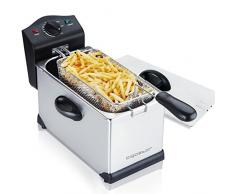 Aigostar Semi-professionelle Fritteuse,Edelstahl,2200 Watt,3 Liter.BPA-frei.