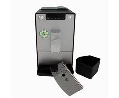 Melitta Caffeo Solo E950-103 Schlanker Kaffeevollautomat mit Vorbrühfunktion | 15 Bar | LED-Display | höhenverstellbarer Kaffeeauslauf | Herausnehmbare Brühgruppe |Silber
