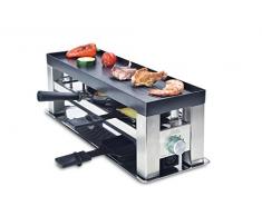 Solis Grill 4 in 1, Raclette/ Tischgrill/ Wok/ Crêpes, 3 Personen, Edelstahl, Table Grill 4 in 1 (Typ 790)