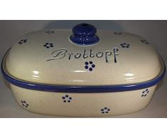 Brottopf Avena | Brotkasten | Brotbox | Brotdose | Brotbehälter | Steinzeug | LxBxH: 30x21x16 cm