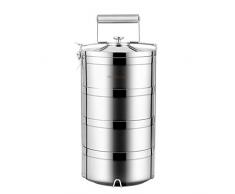 SHYPT School Lunch Box for Kinder, Edelstahlflasche zum Mitnehmen, Behälter for warme und kalte Mahlzeiten, Suppentassen, Aufbewahrung for Babynahrung (Size : 2.4L)