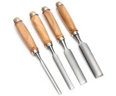 Doradus 4pcs DIY Holz Solarplexus Meißel Holzwerkzeuggriff Hand Startseite Tranchierbesteck