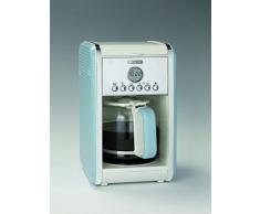 Ariete 1342BL 12-Tassen-Kaffeemaschine Vintage, 2000 W, blau