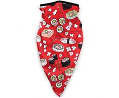 Zome Lag Sushi-Messer Niedlich Japanisch Beste Schwarze Gesicht Nase Und Mund Staub Gesicht Schal Schild Sturmhaube Bandana Feuchtigkeit, Dochtwirkung