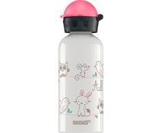SIGG All My Friends Kinder Trinkflasche (0.4 L), schadstofffreie Kinderflasche mit auslaufsicherem Deckel, federleichte Trinkflasche aus Aluminium
