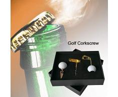 lembrd Korkenzieher Wein, Weinflaschenöffner, Flaschenöffner - Golf Korkenzieher Set Zink Legierung Wein Flaschenöffner Set für Weinliebhaber Golf Liebhaber