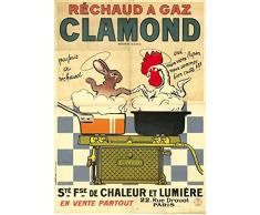 Meunier-G: Carnet Blanc Affiche Rechaud a Gaz Clamond (Bnf Affiches)