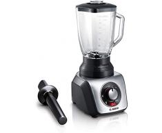 Bosch MMB66G5MDE SilentMixx Pro Standmixer, extrem leise, Glasblender, High-Speed Programm, 33.000 Motorumdrehungen/Min., einfache Reinigung, schwarz