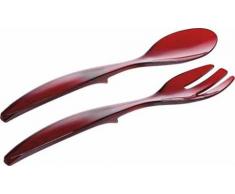Emsa 504636 Salatbesteck, 2–teilig, Kunststoff, Länge 30 cm, Rot, Vienna