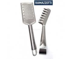 Ramazzotti Set - Reibe + Zange/Eiszange/Salatzange