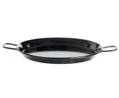 Paella World International Emaillierte Stahl Paella-Pfanne, Schwarz, Ø 50 cm