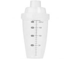 Yousheng Schüttler-Schalen-Protein-Pulver-Milchshake-Schalen-Tee-Schale mit Skala-Erschütterungs-Schalen-Sport-Eignungs-Schale mit Isolierungs-Funktion 200ml