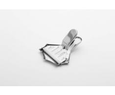 Weiss Zitronenpresse fÃ¼r Schnitze, Edelstahl, Silber, 8.5 x 7 x 10 cm,