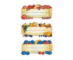 Einmachetikett 76x35mm Obstkörbe 12Stück/1Pack