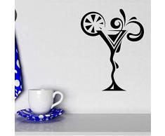 Trinkglas Martini Serie Küchenbar Dekoration Wandaufkleber Vinyl Innen Selbstklebendes Wandbild & Lt; & Gt; 32X42Cm