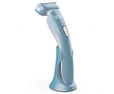 Brori Elektrischer Rasierer Damen - Nass und Trocken Wiederaufladbar Lady Shaver Elektrisch Elektrorasierer Trimmer für Frauen Beinen Achseln Intimbereich Bikinizone Kabelloser Wasserfest mit Licht