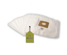 Staubsaugerbeutel passend für Fakir Trend TS 2000 | 20 Staubbeutel + 2 Mikro-Filter | ähnlich wie Original-Beutel: 2019 804