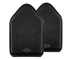 SILBERTHAL Weinkühler Manschette 2er Set - Flaschenkühler - Kühlmanschetten für Flaschen unterwegs - schwarz