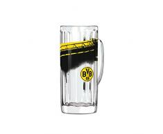 Borussia Dortmund, BVB-Bierglas mit Südtribüne (0,5l), Schwarz / Gelb, 0
