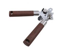 LLZIYAN Dosenöffner Edelstahl Handlich Dosenöffner mit ergonomischem Anti-Rutsch-Griff Glatter Rand für Dosen Flaschen Biere Gläser, 1#