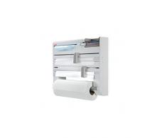 Leifheit Wandrollenhalter Parat Plus ComfortLine-Serie, für jede Küche, bewährter Schneidabroller für Alu- und Klarsichtfolie, Folienschneider mit Spezialmesser