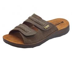 inblu INBLAU Milchtopf für Herren Moro mit Fußteil Leder Verstellbar (Größe 45)