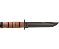 KA-BAR USMC Kampf- und Allzweckmesser, Stahl 1095, pulverbeschichtet, Leder-Griff, Leder-Scheide