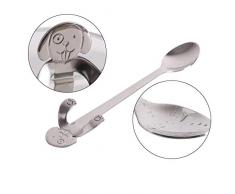 ZQHWH Kaffeelöffel, Welpen hängen Löffel-304 Edelstahl Kaffee Löffel kreative Welpen Rühren Löffel Cartoon Welpen hängen Tasse Kaffee Löffel 13,8 cm