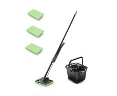 Addis Wischeimer und Auswringer mit Superdry-Set, Metallic Graphit