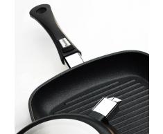 Berndes Vario Click Induction Grillpfanne, Aluguss, Schwarz, 30 cm