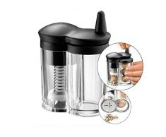 Silit Mulino Muskatmühle mit Reservebehälter, Glas, Kunststoff, Muskatreibe, Muskatnussmühle