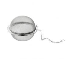 WMF Gourmet Gewürz-/ Teesieb, 6,5 cm, Gewürzkugel mit Kette, Cromargan Edelstahl poliert, spülmaschinengeeignet, auch für Gewürze geeignet