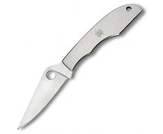 Spyderco Erwachsene Grasshopper kompaktes Slip-Joint-Messer aus Edelstahl, Silber, SPY-C138P